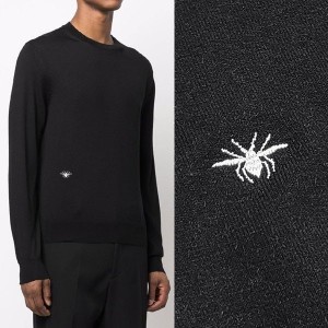 *디올 꿀벌자수 라운드니트*