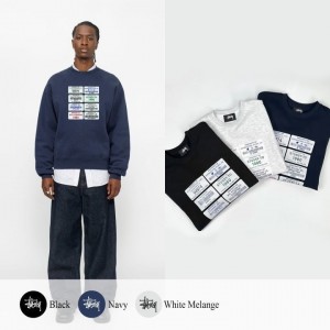 스투시 코드 프린트 맨투맨