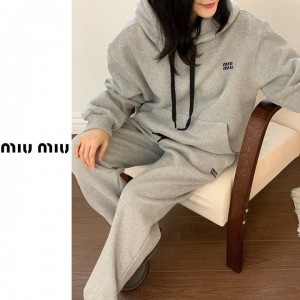 ☆[M] 배색끈 후드 상하세트(기모)