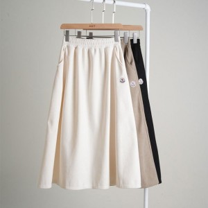 ? [MONCLER] 몽클레어 여성 코듀로이 플레어 스커트 ?