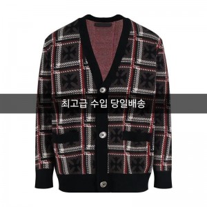 최고급 26ss 크ㄹ 캐시미어 크로스 체크 가디건