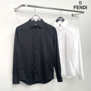 FD 로마 베이직로고 자수 셔츠