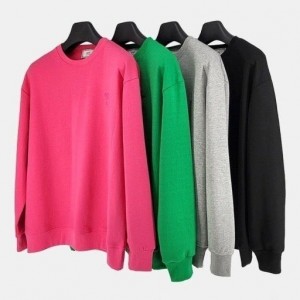 AM 스몰하트로고 컬러풀 맨투맨