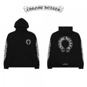 재입고!! 크*하* 홀스슈 플로랄 후드(블랙)