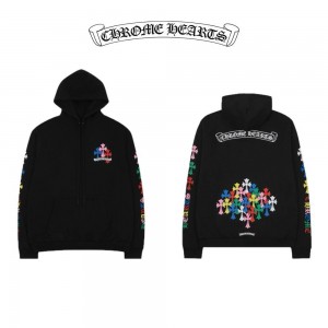 재입고!! 크*하* 멀티 컬러 크로스 후드(블랙)