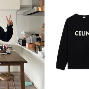 재입고!! 셀*느 리브드 오버사이즈 스웨터(블랙)