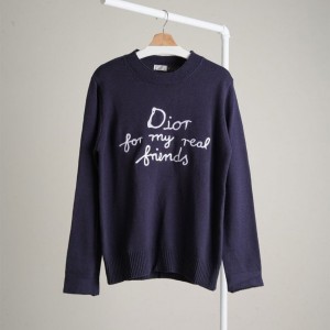 ? [DIOR] 크리스찬 디올 레터링 자수 니트 스웨터 ?