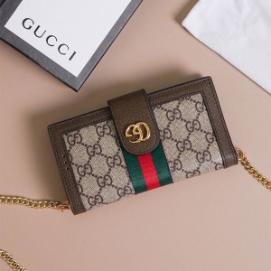 ? [GUCCI] 구찌 오피디아 월렛 앤 체인 핸드폰 케이스 ?