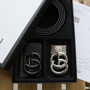 ? [GUCCI] 구찌 남성용 마몽드#4 투버클 벨트셋 ?