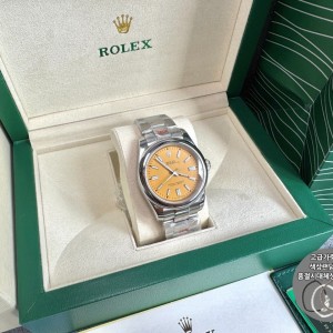 로 오이스터 페퍼추얼 옐로우 41mm