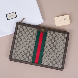? [GUCCI] 구찌 GG 슈프림 오피디아 포트폴리오 클러치 ?