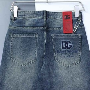 ? [DOLCE&GABBANA] 돌체 앤 가바나  레드 패치 데님 팬츠 청바지 ?