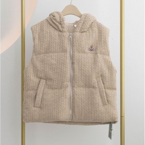 #비비안웨스트우드 [Vivienne Westwood] 케이블 니트 패턴 후드 조끼 신상입고? #상의 #베스트 #12206