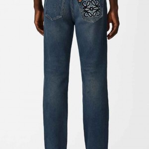 ? [LOEWE] 로에베 페인팅 로고 데님진 ?