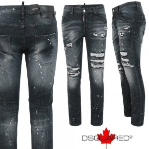 ? 디**** 스틸로고 데미지 블랙 슬림 일자진 ☆봄 신상☆