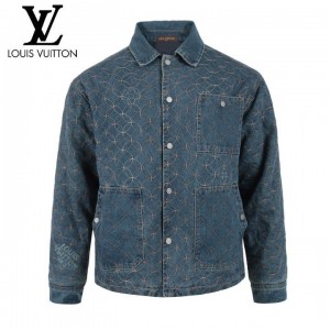 LV 모노 퀄팅자수 데님 누빔자켓