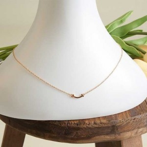 ? [TIFFANY & CO] 티파니앤코 미니 T 스마일 네크리스 목걸이 ?