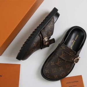 ? [LOUIS VUITTON] 루이비통 코지 클로그 뮬 슬리퍼 ?