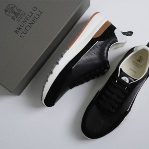 ? [BRUNELLO CUCINELLI] 브루넬로 쿠치넬리 스웨이드 레더 코트 스니커즈 ?