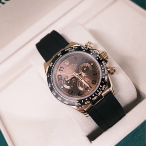 로렉스 데이토나 초코 40mm 로즈골드 러버밴드 ?A 10034